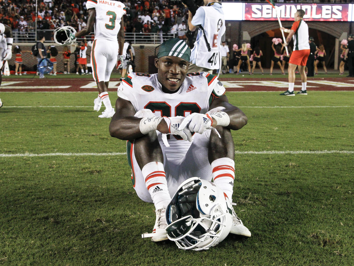 Michael Jackson may have the best turnover chain celebration yet. (Getty)