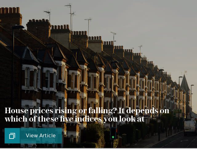 House prices rising or falling? It depends on which of these five indices you look at