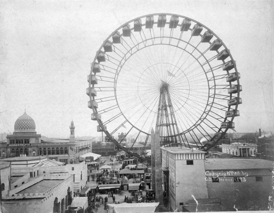 The original ferris wheel originated in Chicago.