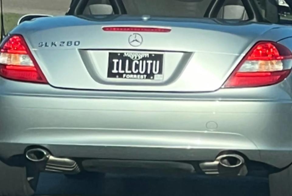 Watch out, this driver may just cut you off while sporting this “ILLCUTU” license plate. Hannah Ruhoff/Sun Herald