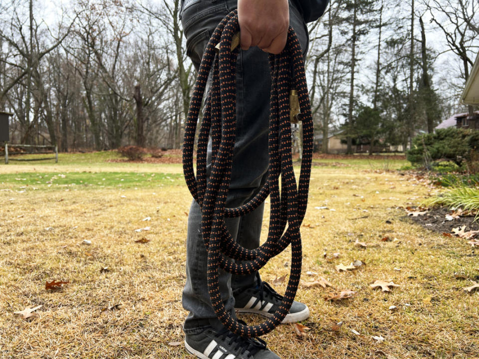 Coil and store the garden hose before winter weather hits.<p>Emily Fazio</p>