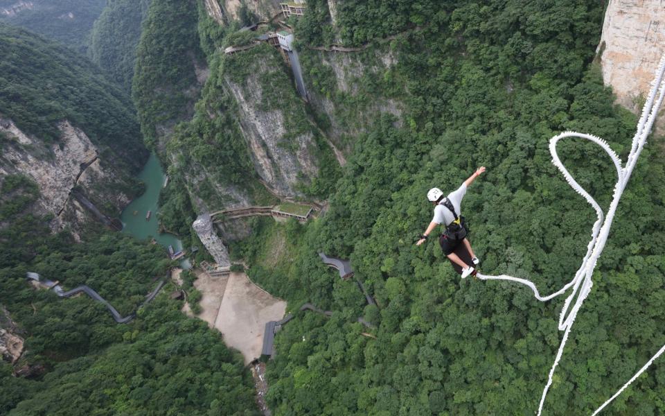 Bungee jumping; excessive back traction with potential death thrown in as an extra - Getty 