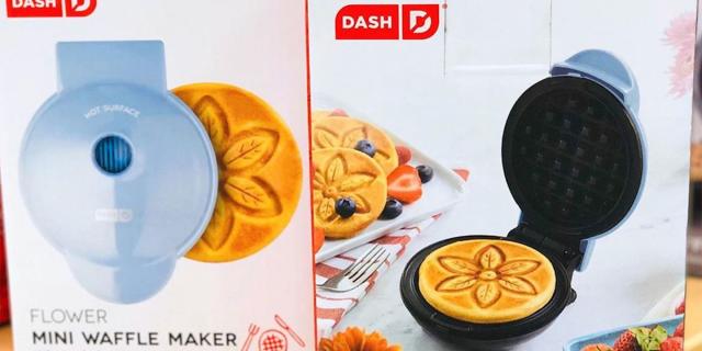 Target Is Selling a New Dash Mini Waffle Maker With an Adorable Flower  Design