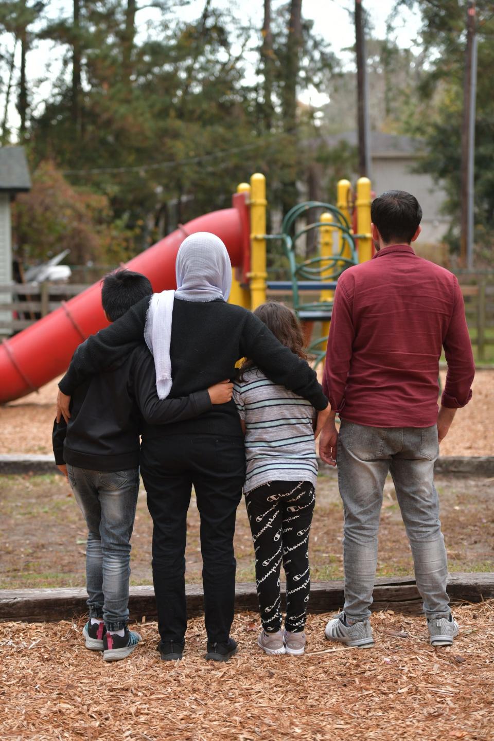 An Afghan mom and her two kids along with her cousin are getting used to their new environment in Savannah.