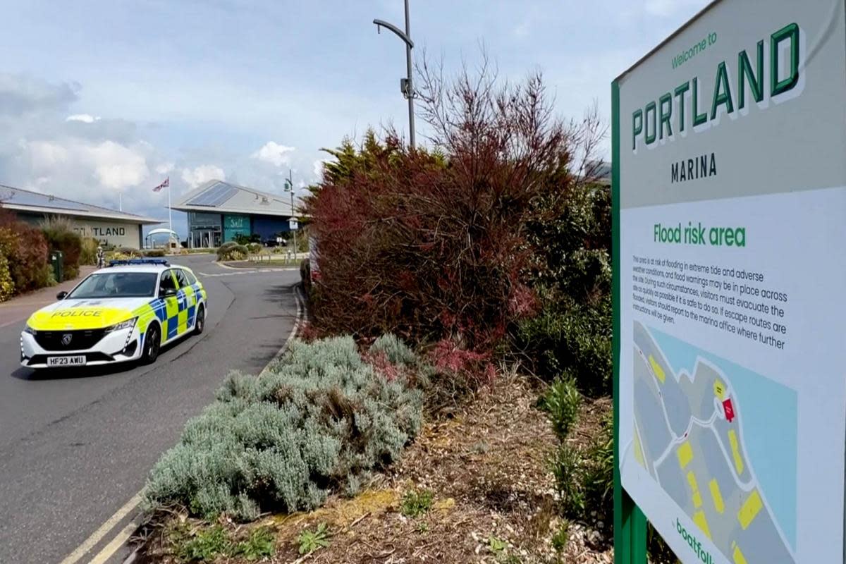 The police were at Portland Marina <i>(Image: Dorset Media Service)</i>