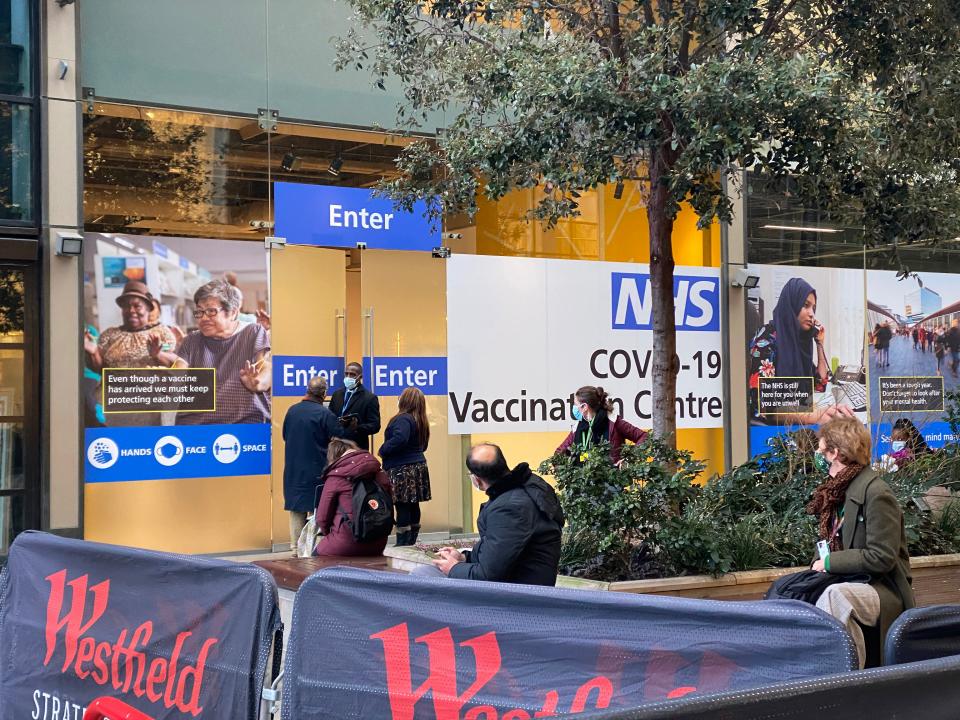 Standard Investigation: Covid-19 vaccination centre at Westfield, Stratford.Lucy Young