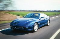 <p>It was time to replace the front-engined four-seater 412 with something more modern and, in 1992, Ferrari had the answer with the 456. It was the last in the Ferrari line-up to feature pop-up headlights; when production ended in 1997 with just 3289 units made, Ferrari replaced it with the 612 Scaglietti. </p><p>Buyers could have the 456 with either a six-speed manual or a four-speed automatic gearbox but the <strong>436bhp</strong> 5.5-litre V12 (derived from the Dino V6) was the only engine choice; it was enough to get the car to 192mph. In 1998, the 456M arrived which featured aerodynamic, cooling and interior updates.</p>