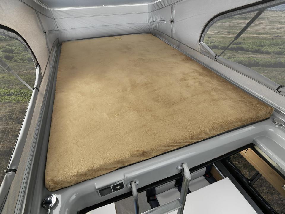 The pop-top roof inside Airstream's new Rangeline Touring Coach