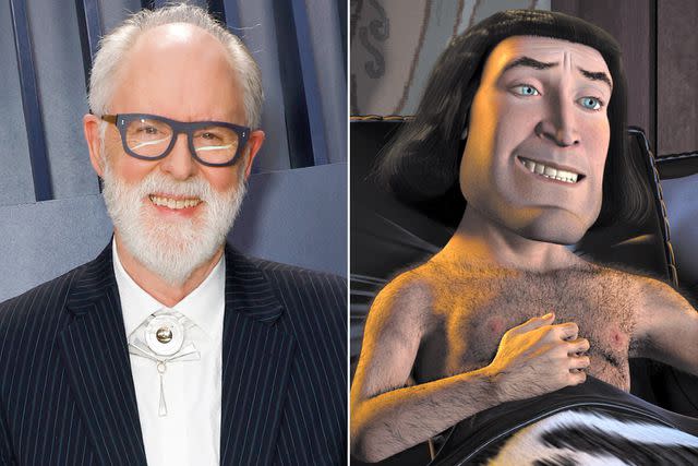 <p>Frazer Harrison/Getty; DreamWorks/Everett</p> John Lithgow; Lord Farquaad