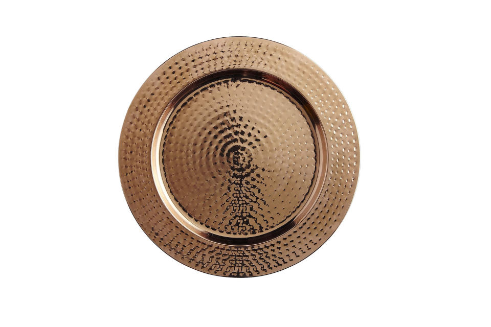 Copper Hammered Charger Plate