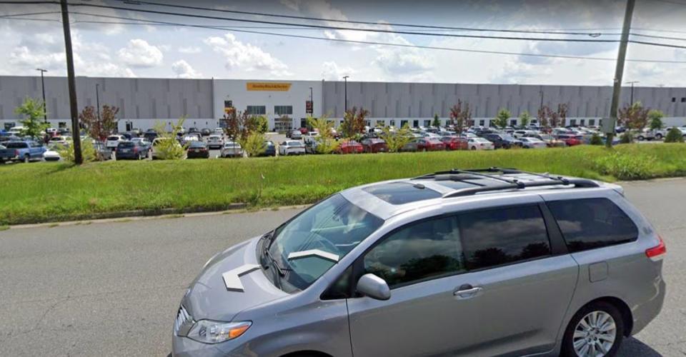 This Google Earth image shows the view from the Carowinds side of Carowinds Boulevard, of the Stanley Black & Decker site in Fort Mill. The plant there will close later this year.