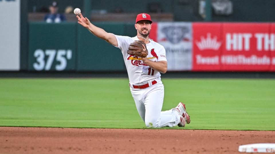 Paul DeJong brings a stellar glove to the Blue Jays. ( Rick Ulreich/Icon Sportswire via Getty Images)