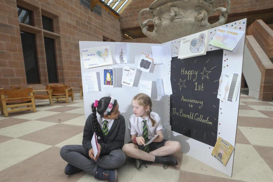 Pupils from St Conval's Primary School at the Burrell Collection. Photo by Gordon Terris. <i>(Image: Newsquest)</i>