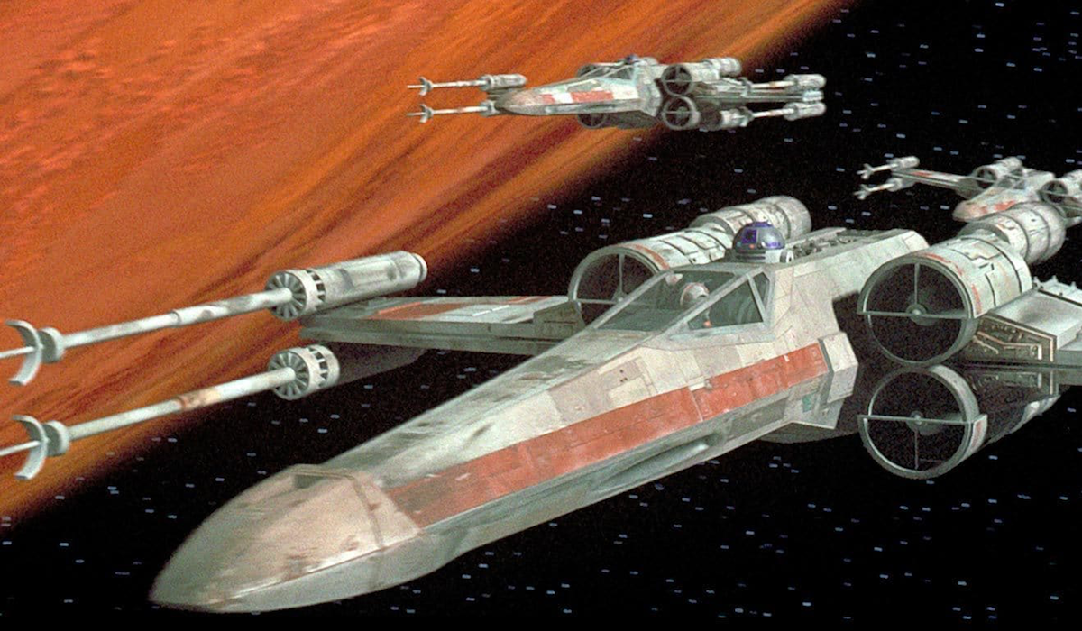  X-wing's in Star Wars A new Hope 