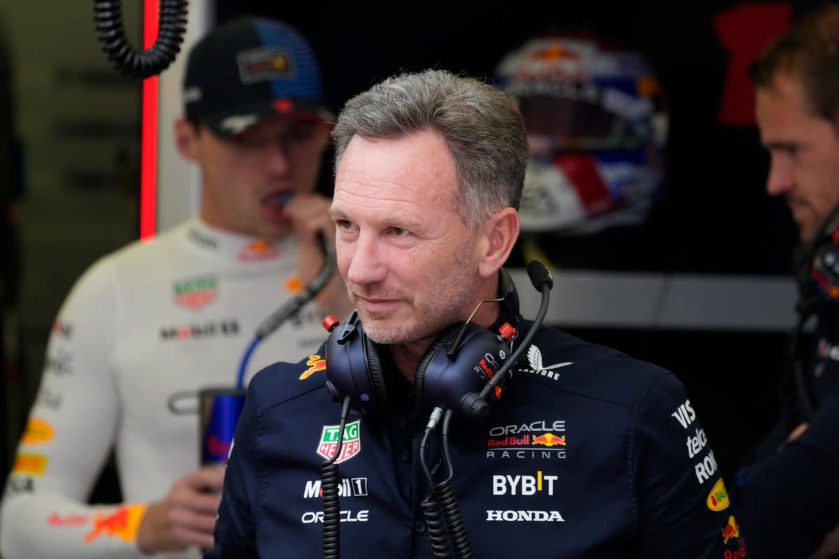 Horner responded with a firm statement: ‘I won’t comment on anonymous speculation, but to reiterate, I have always denied the allegations’  (AP)