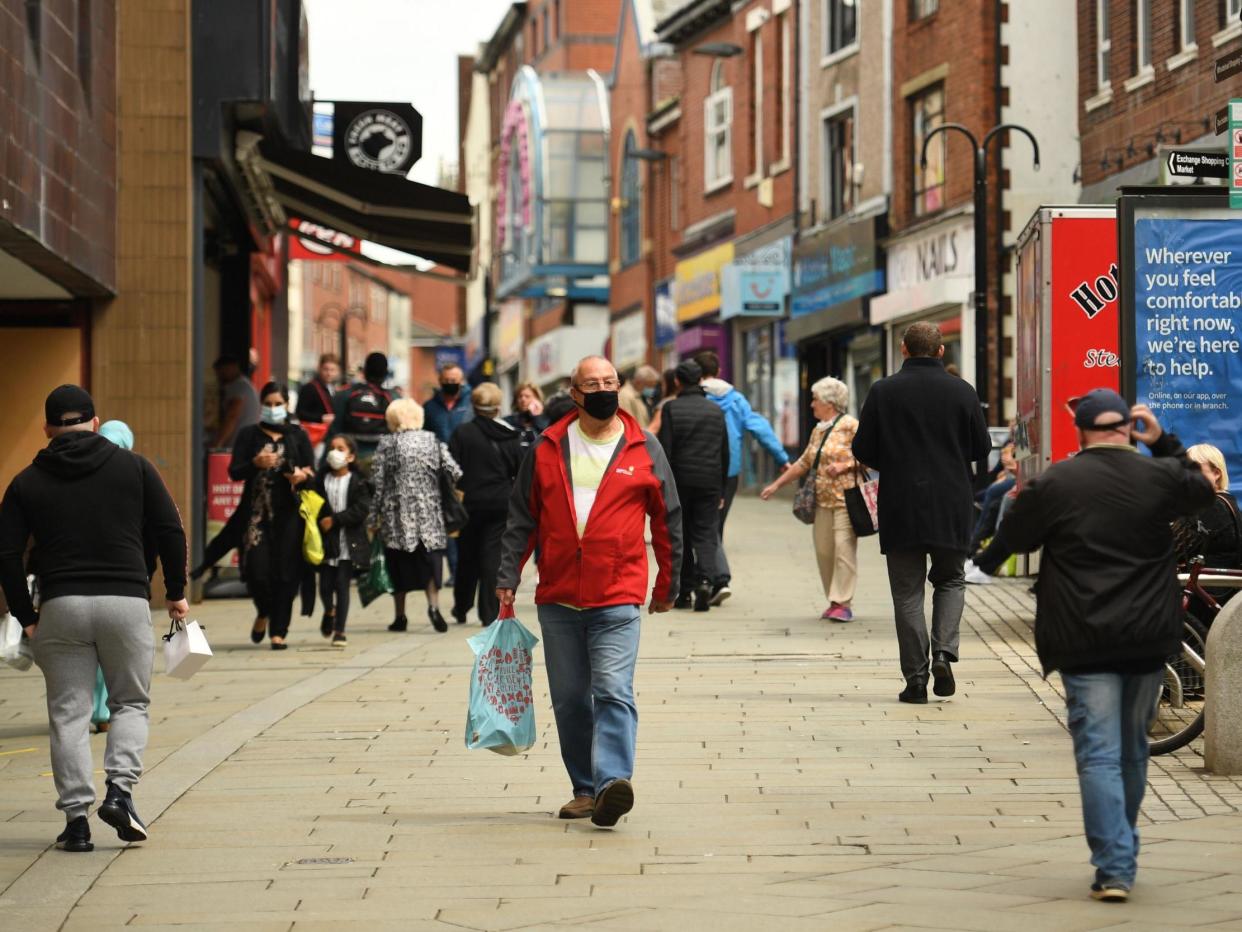 Rochdale reportedly faces harsher lockdown measures being imposed after a spike in coronavirus cases: AFP via Getty Images