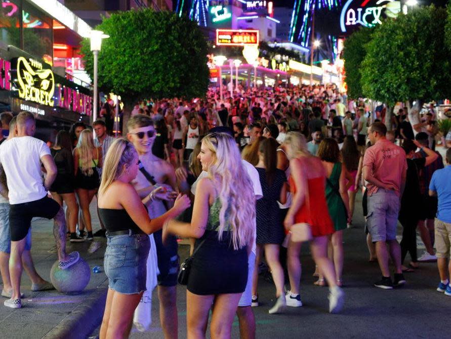 Tourists visit the popular Punta Ballena strip in Magaluf, Spain: Getty Images