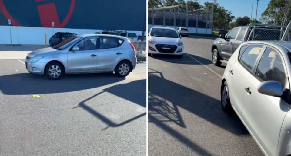 Image of the parking fail in Bunnings car park. 