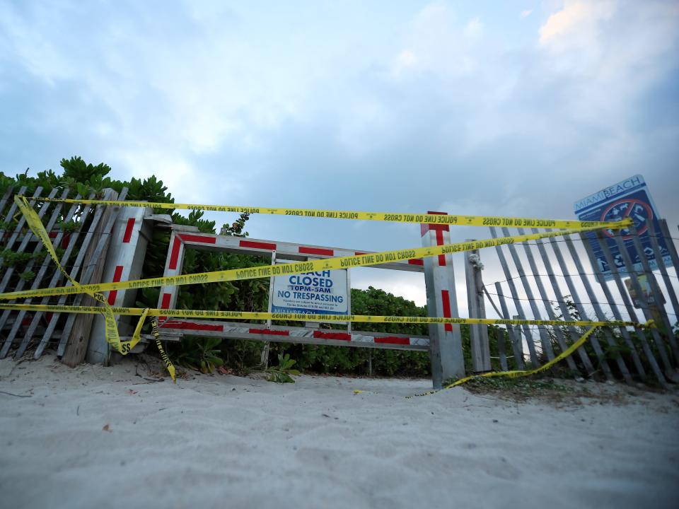 Spring break miami beach closed