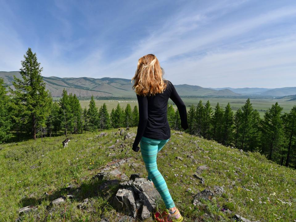 Cassie De Pecol in Mongolia.