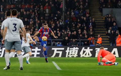 James McArthur scores Palace's first goal - Credit: REUTERS