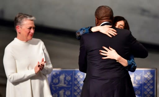 Mukwege and Murad received their Nobel Peace Prizes at an emotional ceremony