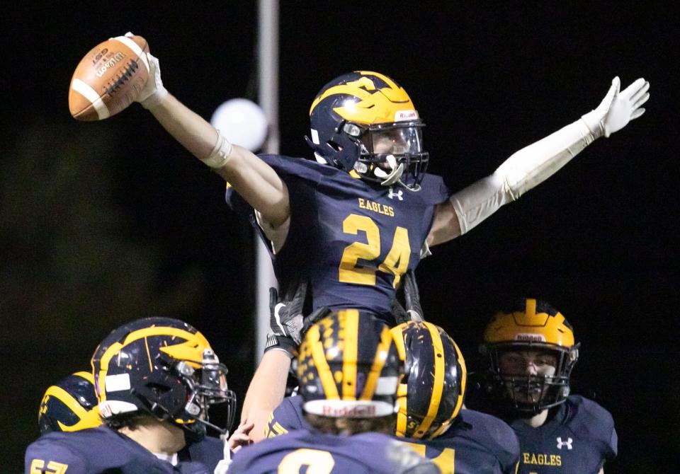 Joey Mattord had two 1,000-yard rushing seasons at Hartland before heading to Eastern Michigan University.