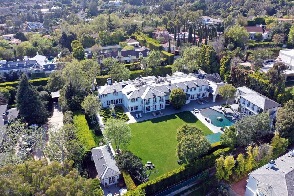 Media Gathers Outside Of P Diddy's LA Home which was raided yesterday by federal agents