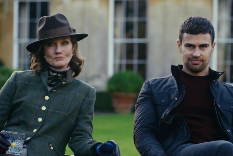 Eddie (Theo James) sits with his mum (Joely Richardson). Photo courtesy of Netflix