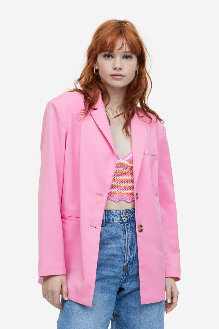 Single-breasted Blazer. Image via H&M.