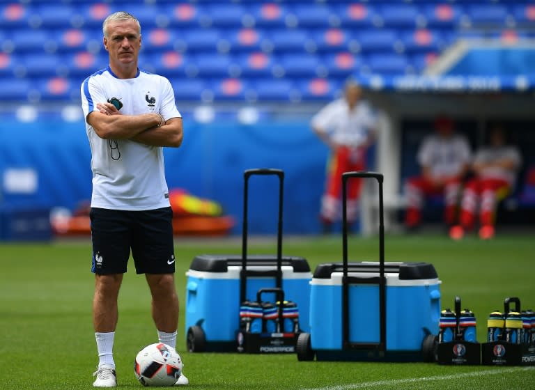France head coach Didier Deschamps will be thinking of England's fate when his side take on Iceland, who have blown away any notion they were simply in France to make up the numbers