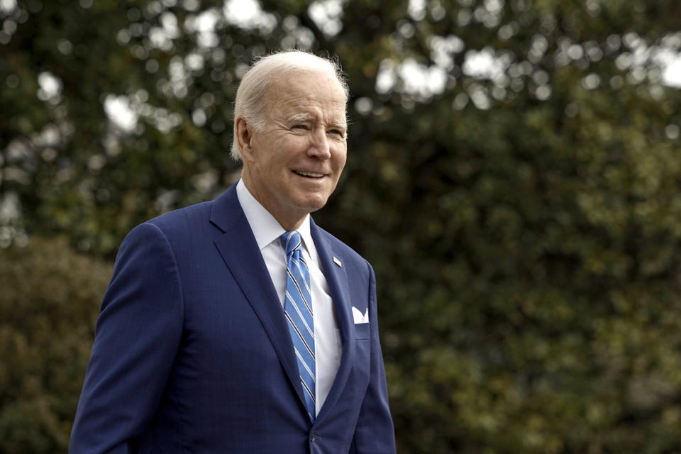 Joe Biden on the South Lawn of the White House (Anna Moneymaker / Getty Images)