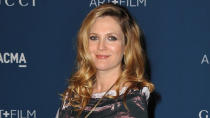 Drew Barrymore in einem bodenlangen Vintagekleid auf der "Art and Film"-Gala 2013