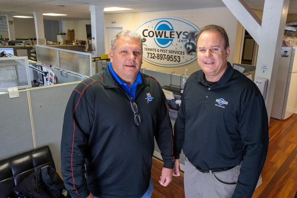 Drew and Bill Cowley, brothers and co-owners of Cowleys Pest Services, an over 30-year-old Howell-based provider of pest control services. Monday, May 9, 2022.