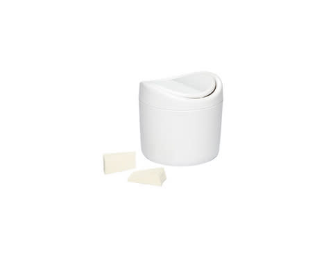 Container Store Countertop Swing-Lid Bin, $5.99, containerstore.com