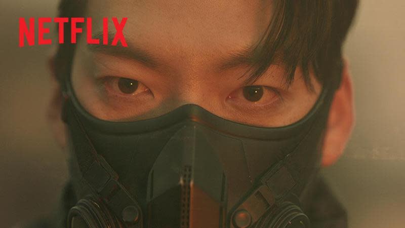 金宇彬主演Netlix《末日騎士》釋出前導預告，金宇彬帥氣爆表。（Netflix提供）