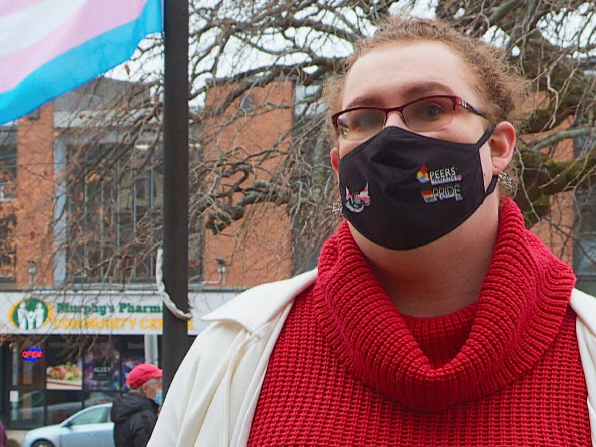 Anastasia Preston, the trans community outreach co-ordinator at PEERS Alliance, says the changes are overdue. (Travis Kingdon/CBC - image credit)
