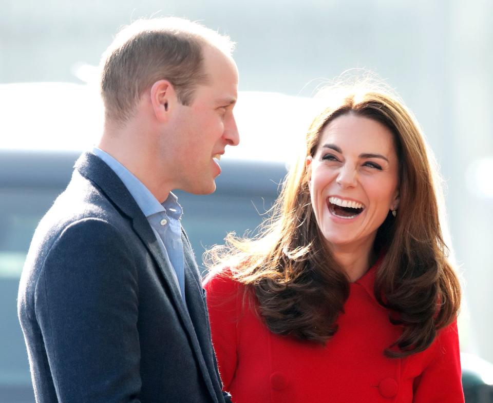 Duchess Kate was seen cracking up while in Northern Ireland.