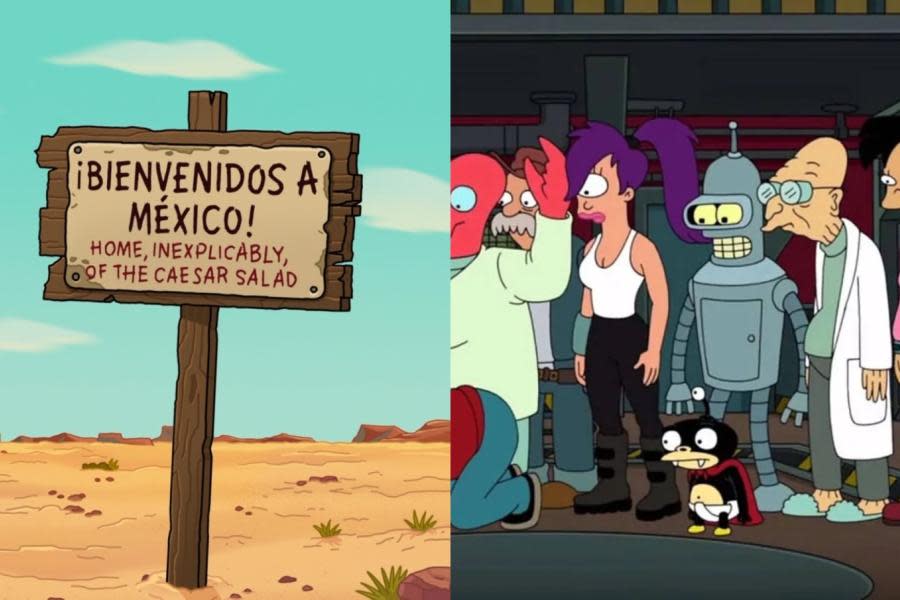 Tijuana en Futurama: Bender visita México, el hogar de la ensalada Caesar´s en la temporada 12