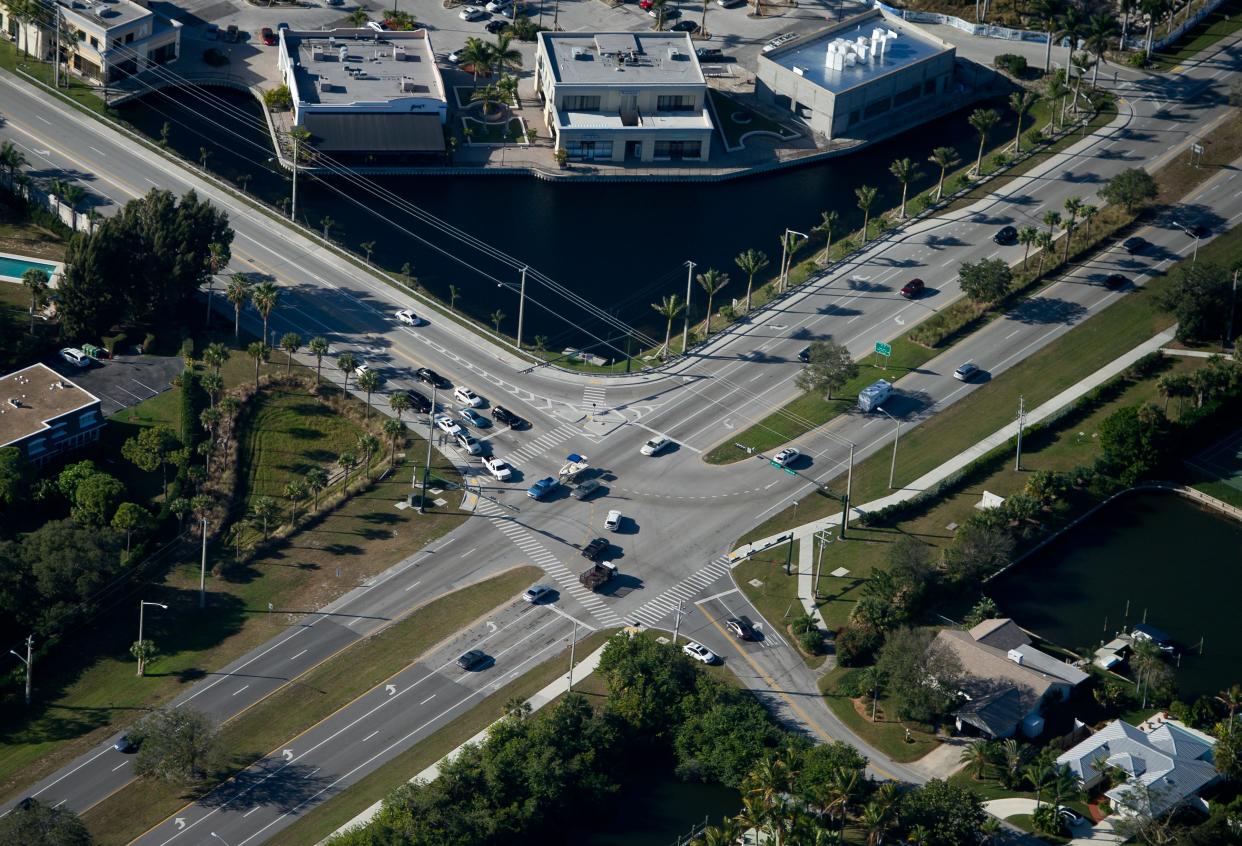 The intersection of State Road 60 and Indian River Boulevard in Vero Beach is shown Feb 12, 2012, looking to the northwest.