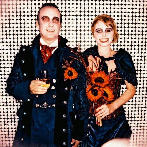 Their Halloween-themed wedding in--where else--Hollywood.