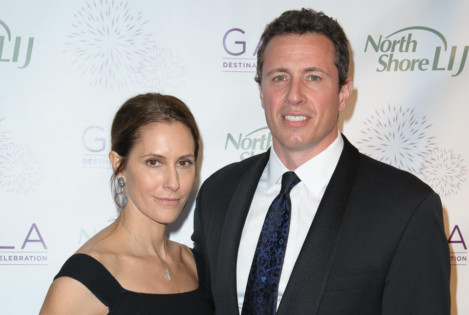 Chris Cuomo and his wife, Cristina (Dave Kotinsky / Getty Images)