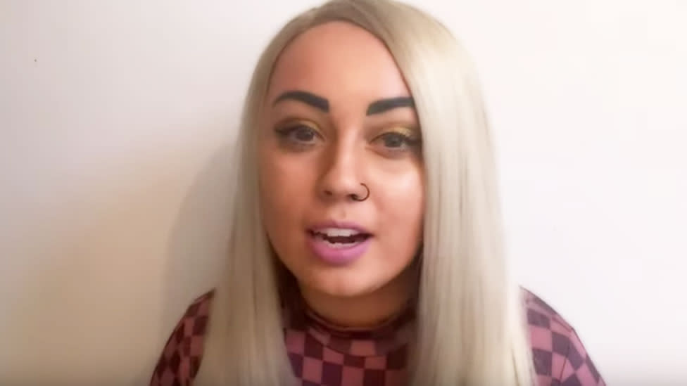 A sex worked alleges that online retailer ASOS has 'banned' her account due to her occupation. Photo: Twitter/lydiakink.