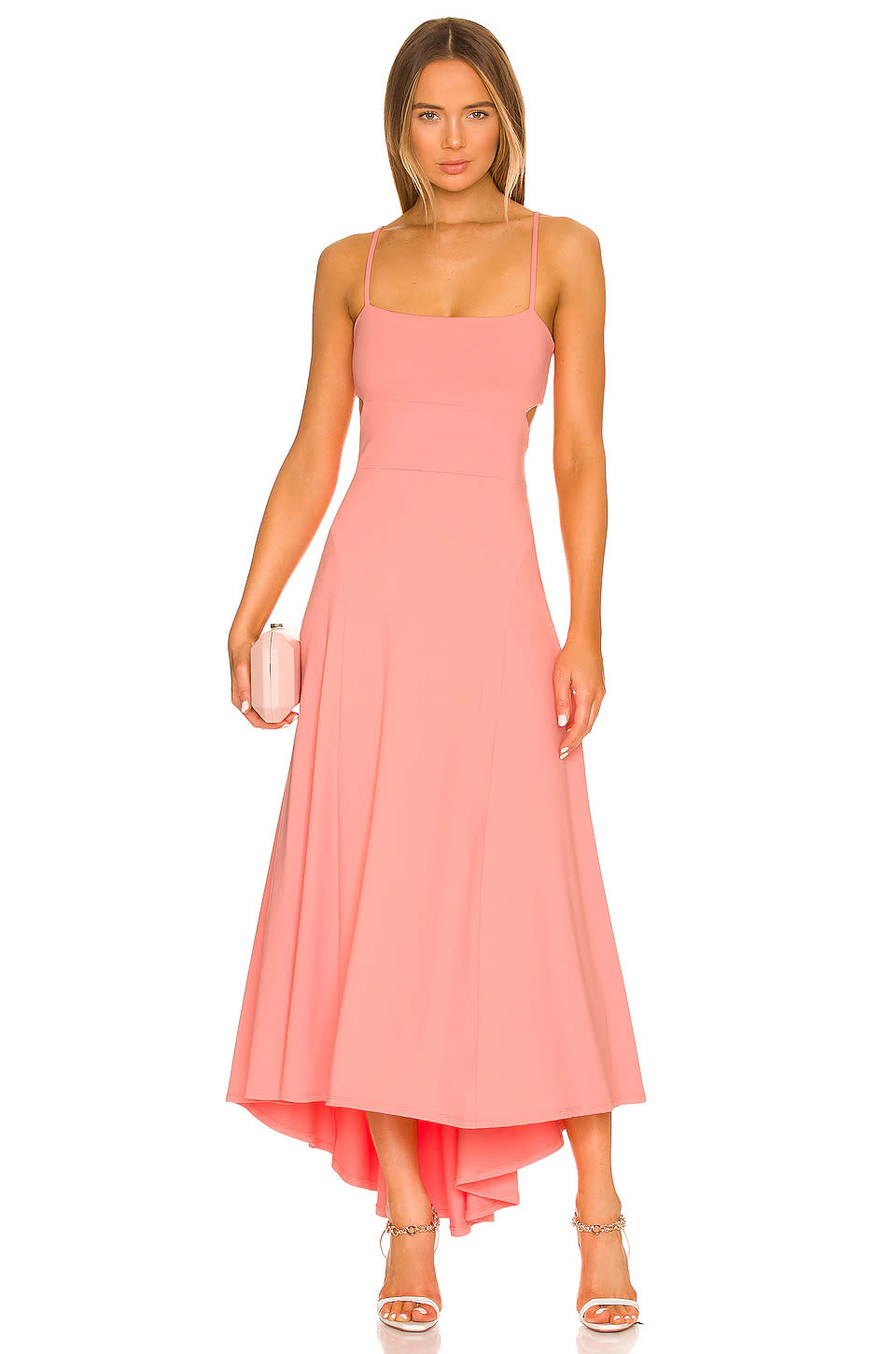 Susana Monaco Thin Strap High Low Maxi Dress. Image via Revolve.