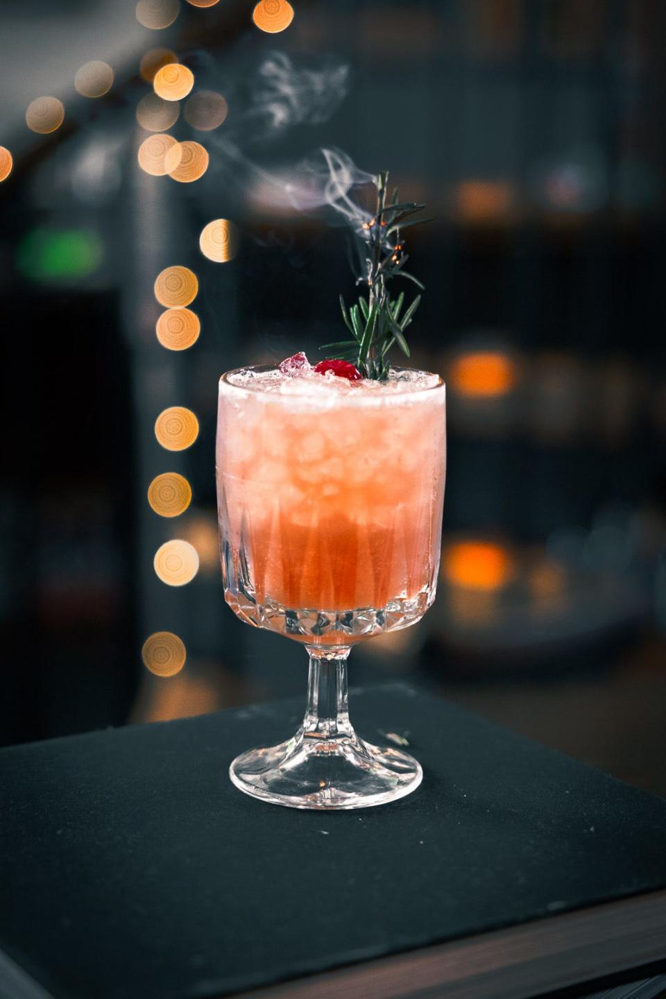 The Straight Jacket cocktail from the Colts Neck Stillhouse features gin, pomegranate, lemon and cranberry bitters.