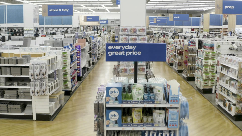 This photo provided by Bed Bath & Beyond shows store brands on display at Bed Bath & Beyond in Watchung, N.J. The New Jersey-based retailer plans to unveil at least eight new store brands this fiscal year, with six of them being unveiled in the first six months of the year. The company will also launch thousands of new products available only at the retailer as it seeks to take a bigger share of the $180 billion home market. (Bed Bath & Beyond via AP)