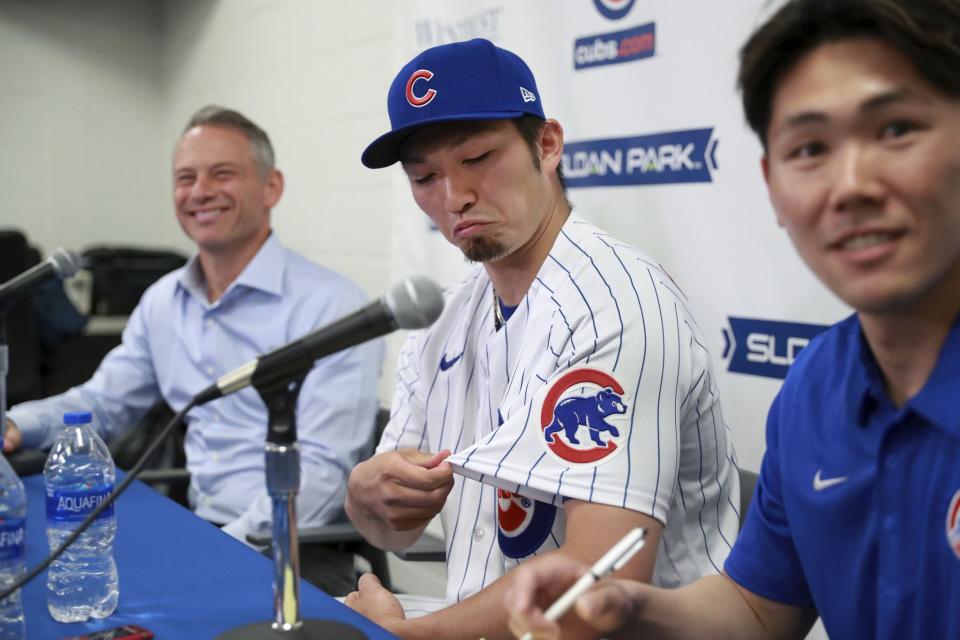 鈴木誠也（圖中）旅美生涯決定從芝加哥小熊展開。（Chris Sweda/Chicago Tribune/Tribune News Service via Getty Images）