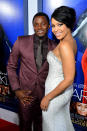 Derek Luke and Jordin Sparks at the Los Angeles premiere of "Sparkle" on August 16, 2012.