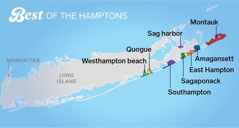 best of the hamptons map