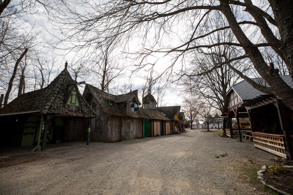 The Ohio Renaissance Festival wants to detach its grounds from the village of Harveysburg, in part to avoid an admissions tax on tickets.